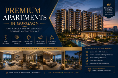 Gurgaon, Real Estate, Buy Premium Apartments In Gurgaon | Luxury Flats With Kedar Estates