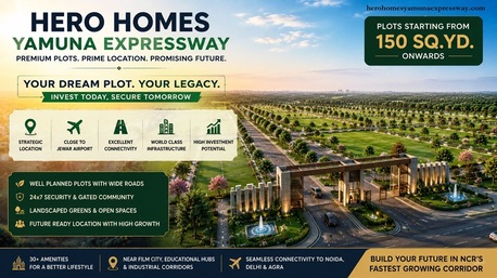 Greater Noida, Residential Plots, INR 15000000,  150 Sq. Yard,  Hero Homes Yamuna Expressway - Own Your Own Piece Of Paradise