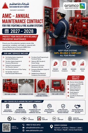 Dammam, Security, AMC - Annual Maintenance Contract For Fire Fighting & Fire Alarm System