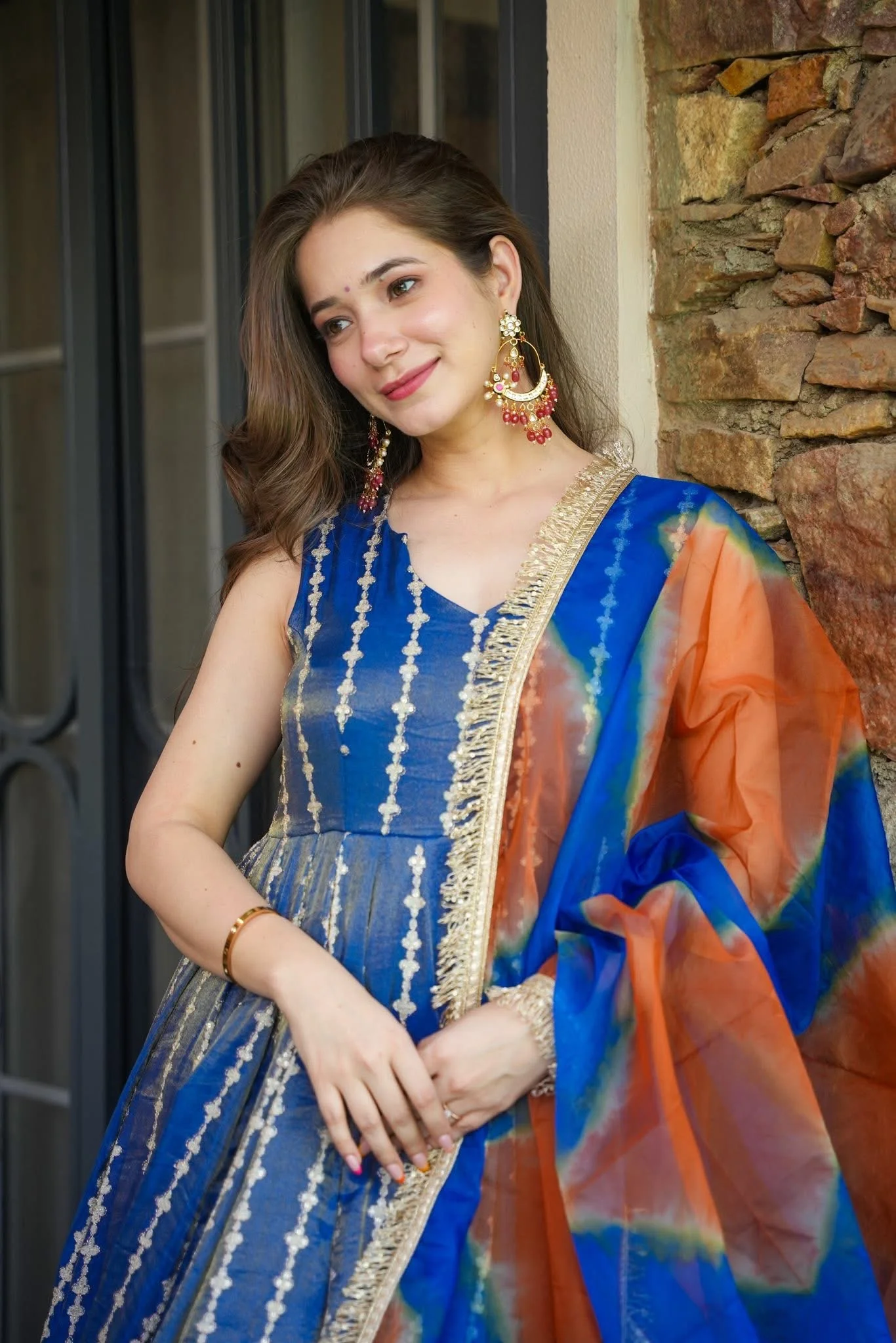 Jaipur, Clothing & Accessories, INR 9000,  Buy Idaho Mystic Blue Maxi Set