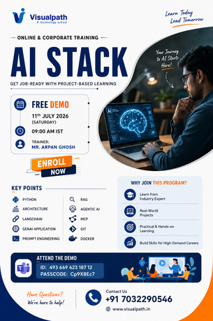 Hyderabad, Education, AI STACK Online Training - Free Demo