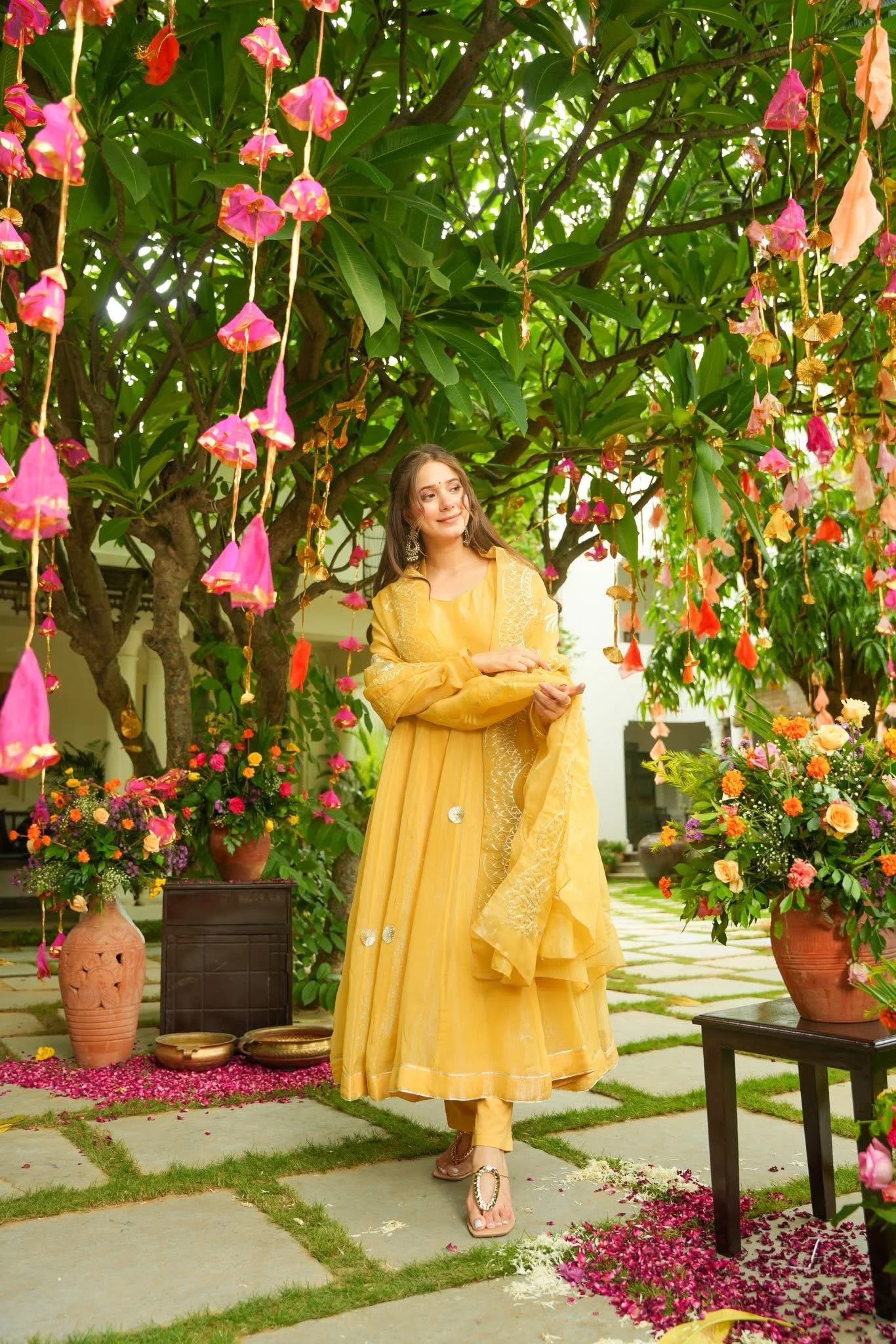 Jaipur, Clothing & Accessories, INR 6000,  Buy Idaho Tavishi Yellow Suit Set Online