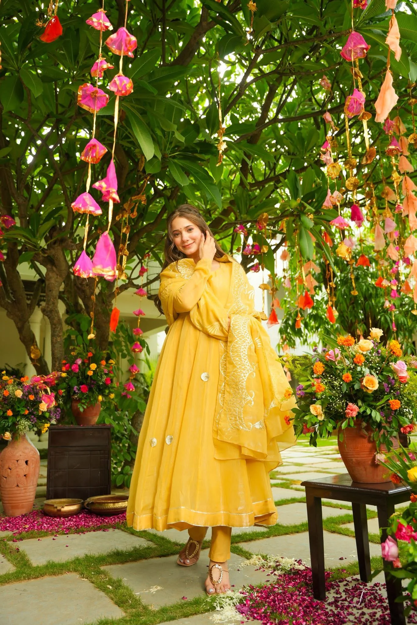 Jaipur, Clothing & Accessories, INR 6000,  Buy Idaho Tavishi Yellow Suit Set Online
