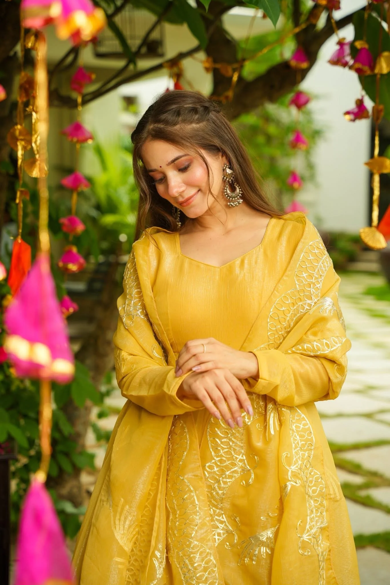 Jaipur, Clothing & Accessories, INR 6000,  Buy Idaho Tavishi Yellow Suit Set Online