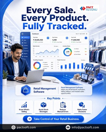Dubai, Software Development, Retail Management Software For Smart Inventory & Sales | Pactsoft India