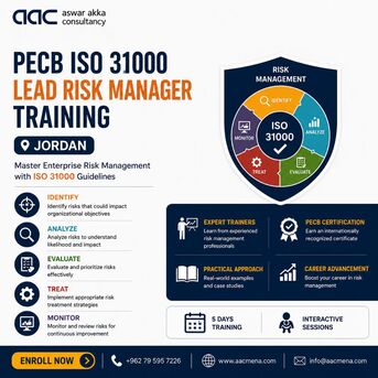 Amman, Career Counseling, PECB ISO 31000 Lead Risk Manager Training Jordan | Enterprise Risk Management