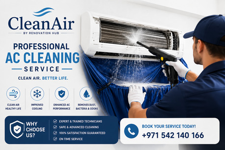 Dubai, Air Conditioning, Reliable AC Cleaning Service In Dubai By Clean Air
