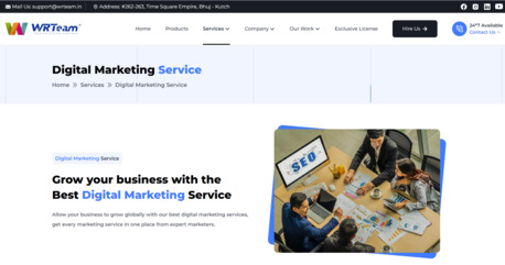 Gujarat, Software Development, Digital Marketing Service Company Gujarat, India | WRTeam