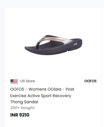 Mumbai, Clothing & Accessories, INR 15000,  OOFOS Sandals For Women &ndash; Premium Comfort From Global Brands Store Online