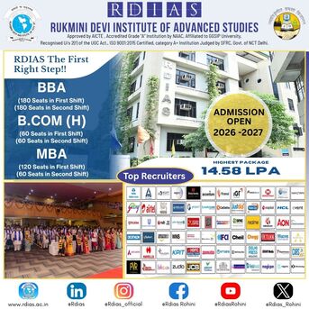 Rohini, Education, GGSIPU Affiliated Top BBA Colleges In Pitampura And Rohini - RDIAS