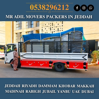 Jeddah, Household, MR ADIL MOVERS AND PACKERS IN JEDDAH FOR HOUSE OFFICE  SHIFTING 0538296212 ....