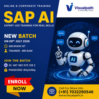 Hyderabad, Lessons Offered, Join The SAP AI Online Training New Batch On July 9th!