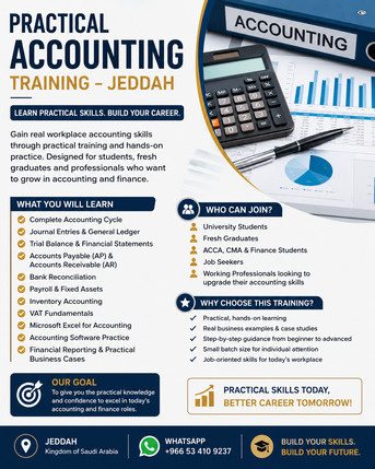 Jeddah, Lessons Offered, Accounting Skills For Today