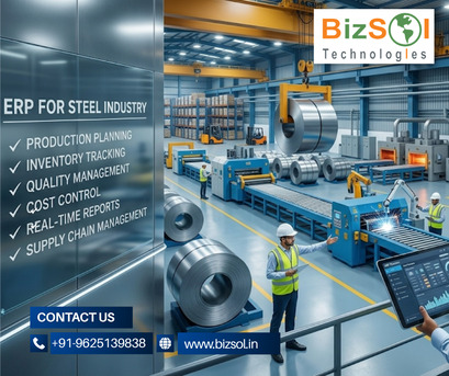 Mumbai, Software, Smart ERP Solution For Steel Industry Management | Bizsol