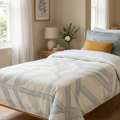 INR 1499,  Bed Sheet For Single Bed Pure Cotton Single Bedsheets Online | Theindiglobal