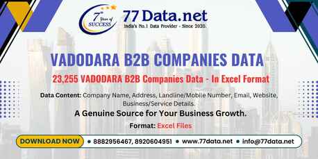 Vadodara, Business, Verified 23000+ Vadodara Companies List With Free Sample Data