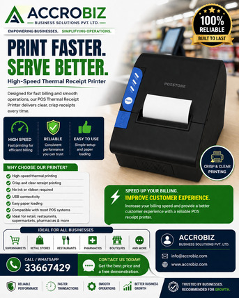 Muharraq, Computers, BHD 27,  💼 Perfect Receipt Printer For Every Business