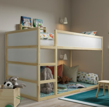 Dammam, Baby & Kid Stuff, SAR 590,  IKEA - KURA Reversible Bunk Bed