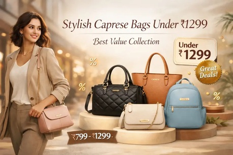 Gurgaon, Clothing & Accessories, INR 1299,  Caprese Bags Discount: Save Big On Slings, Wallets & Backpacks