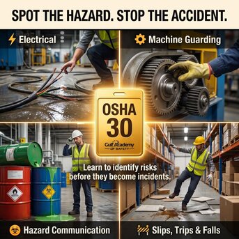 Sharjah, Lessons Offered, OSHA 30 Hour General Industry Certification &ndash; Easy Online
