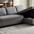 SAR 700,  Corner Sofa Bed With Storage!