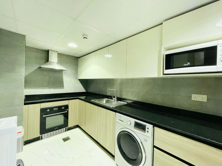 Busaiteen, Apartments, Flats, Houses & Villas, BHD 520/month,  2 BR,  Fully Furnished 2BR Apartment | Near RCSI | Pool, Gym | BD 520