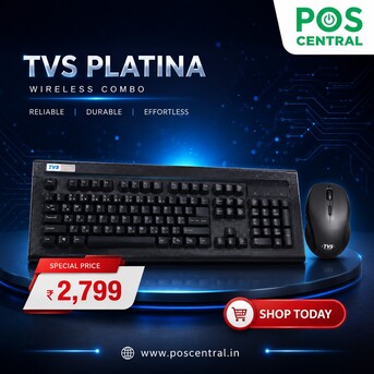 Noida, Computers, INR 2799,  Order TVS Platina Wireless Combo Online Today