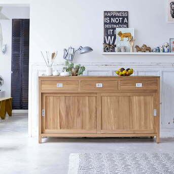 Kuala Lumpur, Furniture, MYR 4800,  Teak Buffet Cabinet -SB-006