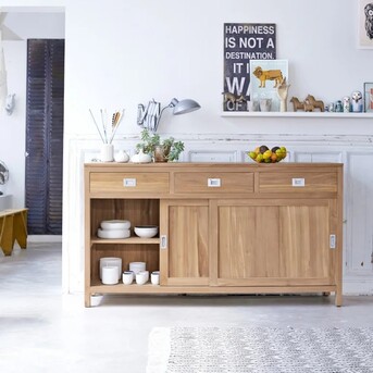 Kuala Lumpur, Furniture, MYR 4800,  Teak Buffet Cabinet -SB-006