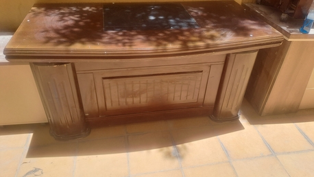 Jubail, Furniture, SAR 1350,  Office Table 2nos And Large Office Glass Rack