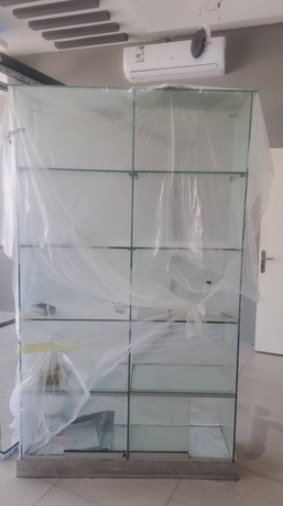 Jubail, Furniture, SAR 1350,  Office Table 2nos And Large Office Glass Rack
