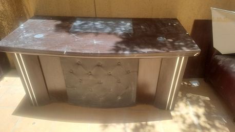 Jubail, Furniture, SAR 1350,  Office Table 2nos And Large Office Glass Rack
