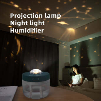 Dubai, Household Items, AED 199,  3-in-1Portable Projection Humidifier And Night Light