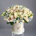 USD 180,  Buy White Roses Flower Bouquet Online In USA For Elegant Floral Gifts And Special Occasion