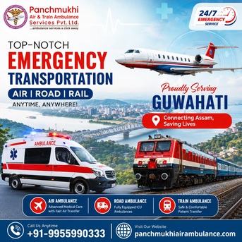 Mumbai, Health, Panchmukhi Air Ambulance Service In Guwahati To Provide The Best Medical Setup
