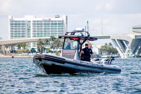 New York, Business, Aluminum Law Enforcement Boat