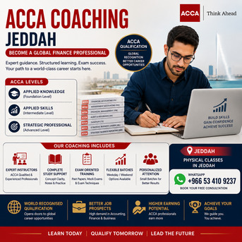 Jeddah, Lessons Offered, ACCA Coaching In Jeddah | Expert Exam Preparation 2026