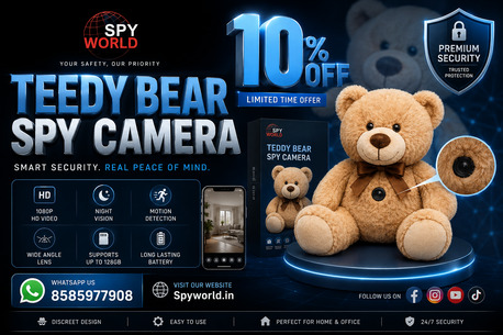 Delhi, Electronics, INR 4449,  Teddy Bear Spy Camera Dealer In Delhi - Spy World