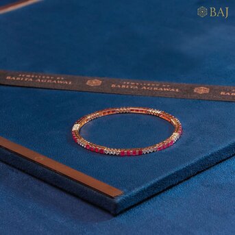 Mumbai, Jewelry, INR 305460,  Gold & Diamond Bangle Bracelet For Women | BAJ