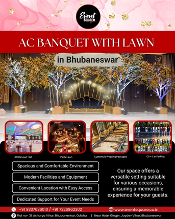Bhubaneswar, Event Planning, Spacious & Premium Banquet Hall In Bhubaneswar