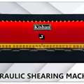 SAR 1,  ماكينة قص هيدروليك Kishan | Hydraulic Shearing Machine
