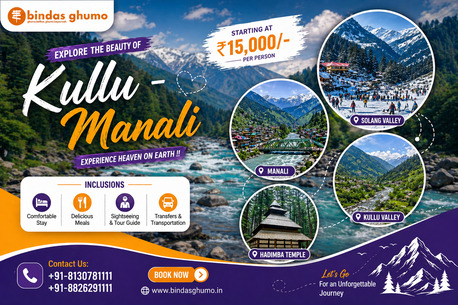 Mumbai, Travel, 2 Nights & 3 Days - Kullu-Manali Tour Package