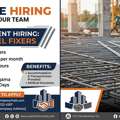 Steel Fixer Hiring For Big Construction Company