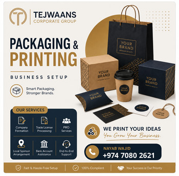 Doha, Business, Premium Packaging & Printing Solutions In Qatar | Build A Stronger Brand With Tejwaans