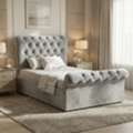 GBP 199,  Chesterfield Side-Lift Ottoman Bed With Rolled Headboard