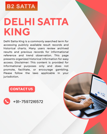 New Delhi, Legal, Delhi Satta King &ndash; Informational Result Records & Historical Updates
