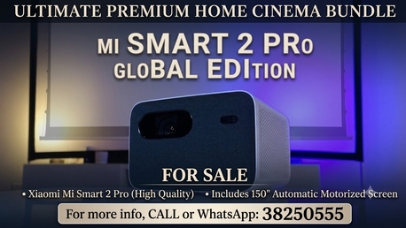 Hoora, Home Audio, BHD 265,  MI Smart Projector 2 Pro Premium Model Android Projector With 150 Inches Automatic Screen