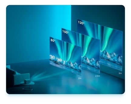 Hoora, Home Audio, BHD 265,  MI Smart Projector 2 Pro Premium Model Android Projector With 150 Inches Automatic Screen