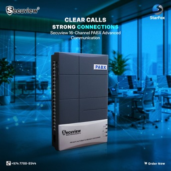 Doha, Electronics, QAR 1200,  Secuview 24-Channel PABX Powerful Communication Hub For Large Networks.