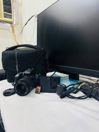 Khobar, Electronics, SAR 1300,  Canon EOS 200D DSLR Camera + 18-55mm Lens + Full Kit - Khobar